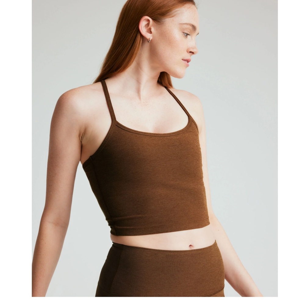 Beyond Yoga Brown Spacedye Tank Top